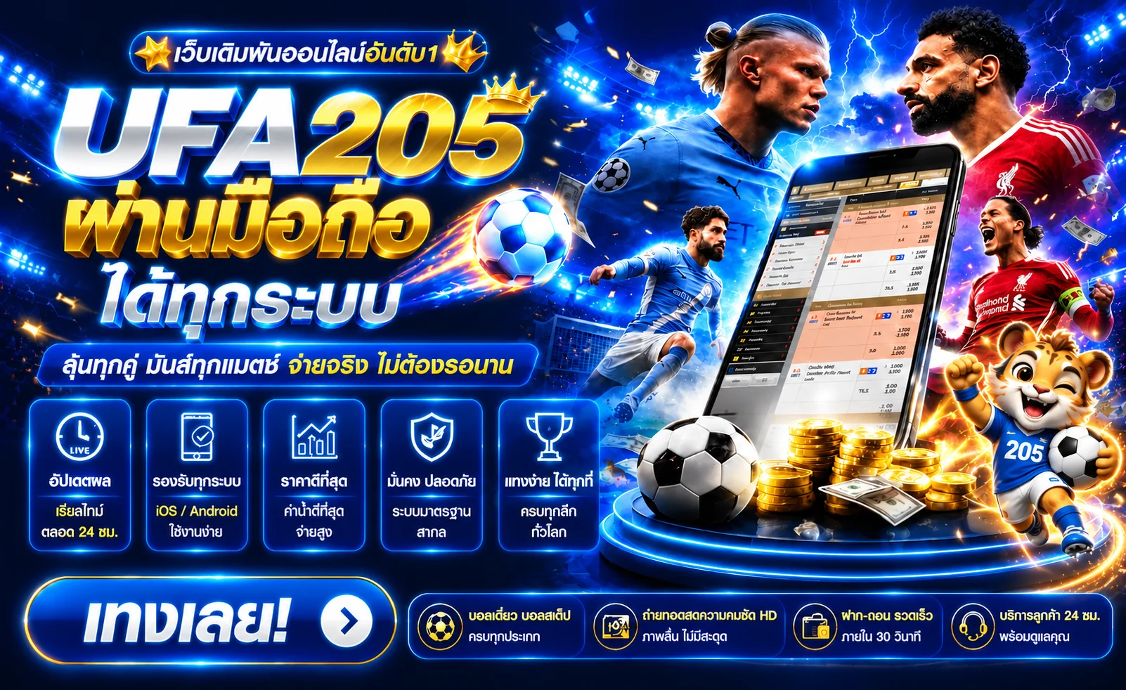 ภาพประกอบ UFA205 แทงบอล คู่มือราคาบอลและการอ่านตลาดกีฬา